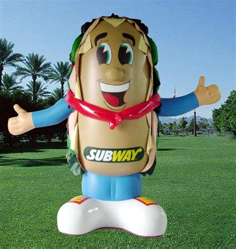 Inflatable mascot costumw